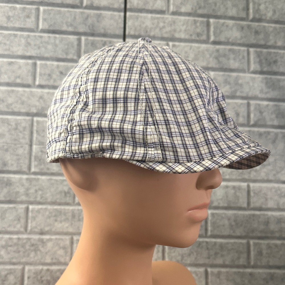 Ben Sherman White and Blue Checkered Hat - Picture 4 of 9